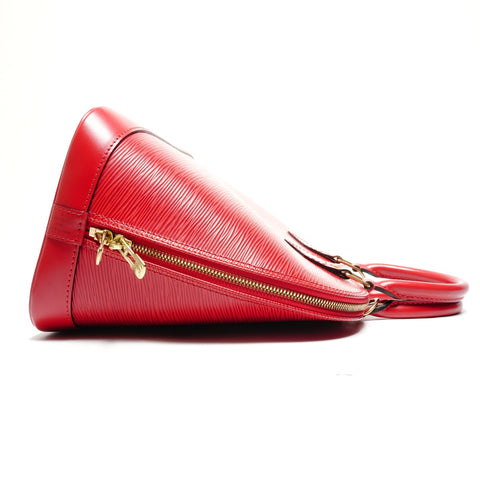 LOUIS VUITTON 1997 Epi Alma PM Handbag Red WS27772