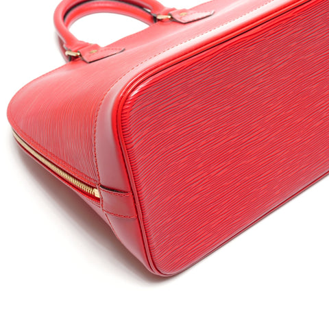 LOUIS VUITTON 1997 Epi Alma PM Handbag Red WS27772