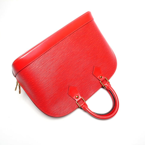 LOUIS VUITTON 1997 Epi Alma PM Handbag Red WS27772