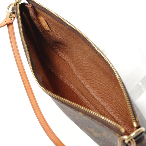 LOUIS VUITTON 1999 Monogram Pochette Accessoires Shoulder Bag Brown WS27773