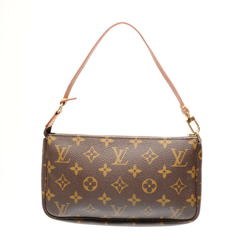 LOUIS VUITTON 1999 Monogram Pochette Accessoires Shoulder Bag Brown WS27773
