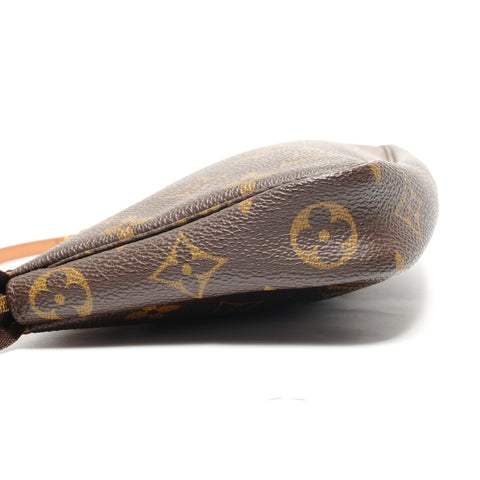 LOUIS VUITTON 1999 Monogram Pochette Accessoires Shoulder Bag Brown WS27773