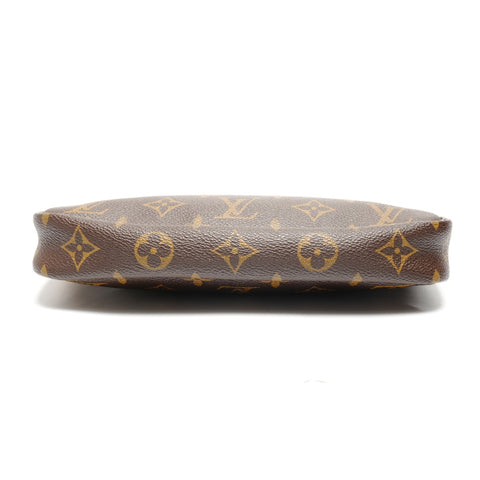 LOUIS VUITTON 1999 Monogram Pochette Accessoires Shoulder Bag Brown WS27773