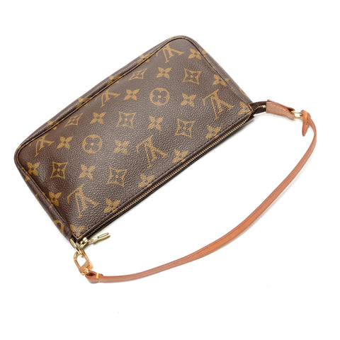 LOUIS VUITTON 1999 Monogram Pochette Accessoires Shoulder Bag Brown WS27773