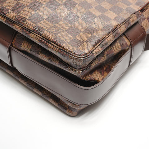 LOUIS VUITTON Damier Naviglio, made in 2005. Shoulder Bag Brown WS27774