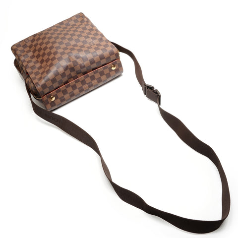 LOUIS VUITTON Damier Naviglio, made in 2005. Shoulder Bag Brown WS27774