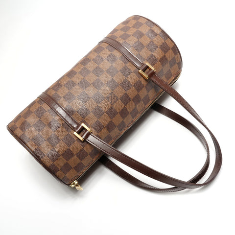LOUIS VUITTON Damier Papillon 30, made in 2003. Shoulder Bag Brown WS27775