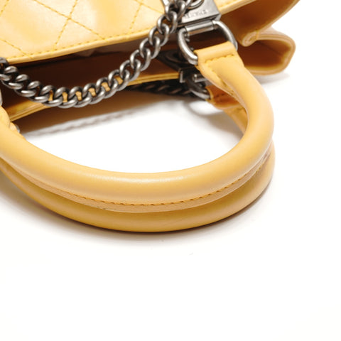 CHANEL Item No. 22, 2016, Gunmetal, 2-Way Handbag yellow WS27776