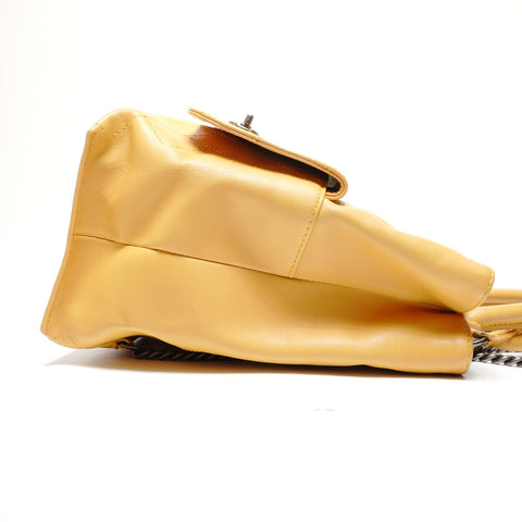 CHANEL Item No. 22, 2016, Gunmetal, 2-Way Handbag yellow WS27776