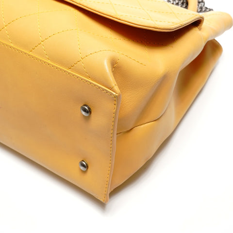 CHANEL Item No. 22, 2016, Gunmetal, 2-Way Handbag yellow WS27776