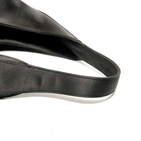 PRADA Triangle Logo Satin Handbag black WS27778