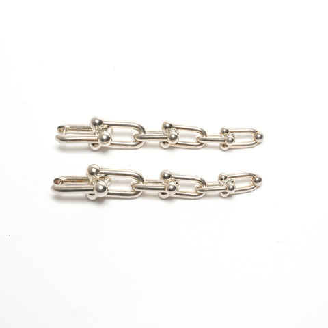 TIFFANY&Co. Hardware Graduated Link 925 Pierce Silver WS27780