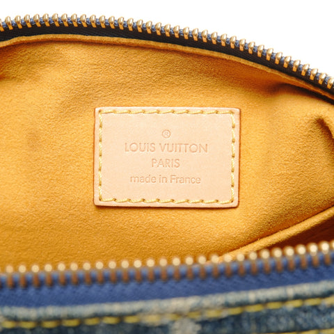 LOUIS VUITTON 2006 Baggy PM Monogram Denim Shoulder Bag blue WS27785