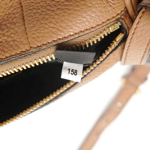 PRADA Mini Pochette Vitello in Leather Shoulder Bag beige WS27786