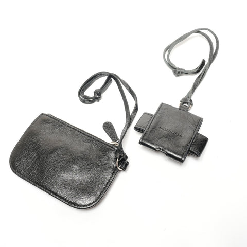 BALENCIAGA Leather Le Cagoule crossbody bag Shoulder Bag black WS27788