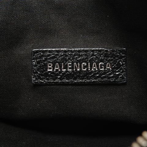 BALENCIAGA Leather Le Cagoule crossbody bag Shoulder Bag black WS27788