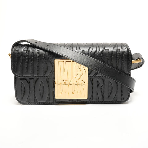 Christian Dior Miss Dior With logo Shoulder Bag black WS27789