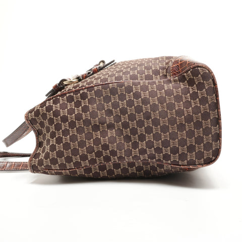 CELINE macadam canvas Tote Bag Brown WS27795