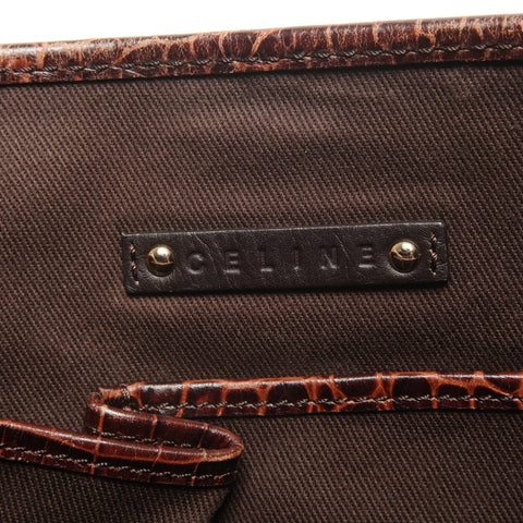 CELINE macadam canvas Tote Bag Brown WS27795