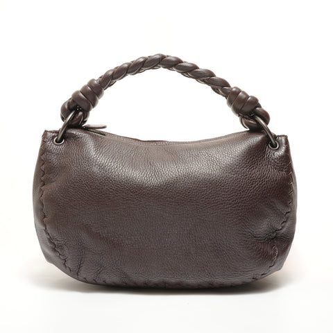 BOTTEGAVENETA Hobo Leather Shoulder Bag Brown WS27797