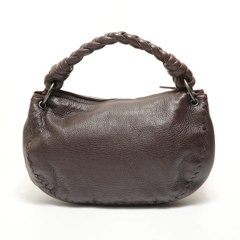 BOTTEGAVENETA Hobo Leather Shoulder Bag Brown WS27797
