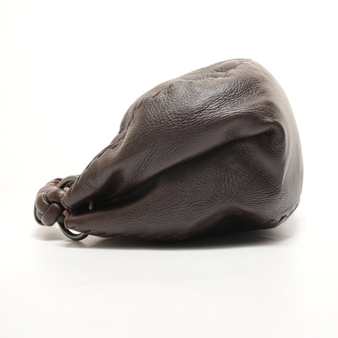 BOTTEGAVENETA Hobo Leather Shoulder Bag Brown WS27797