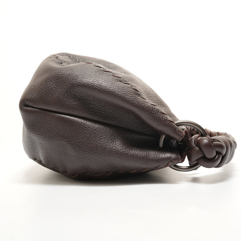 BOTTEGAVENETA Hobo Leather Shoulder Bag Brown WS27797