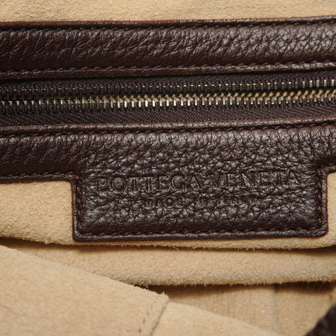 BOTTEGAVENETA Hobo Leather Shoulder Bag Brown WS27797