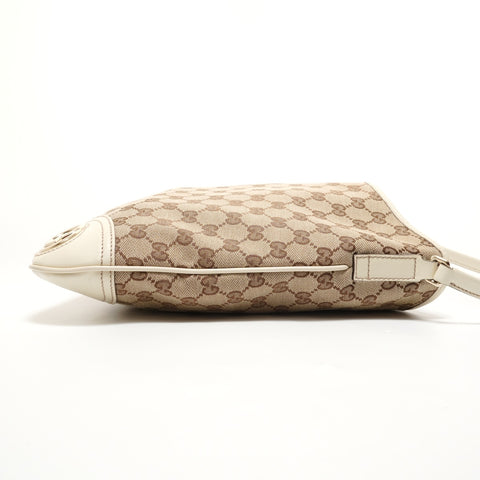 GUCCI GG Canvas Hobo One Belt Shoulder Bag beige WS27798