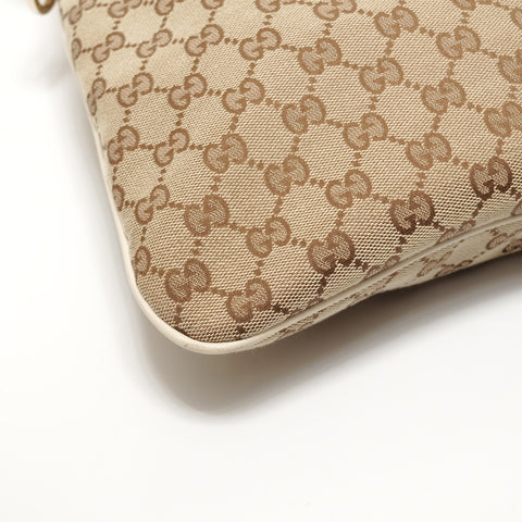 GUCCI GG Canvas Hobo One Belt Shoulder Bag beige WS27798