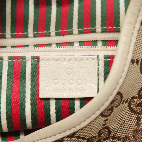 GUCCI GG Canvas Hobo One Belt Shoulder Bag beige WS27798