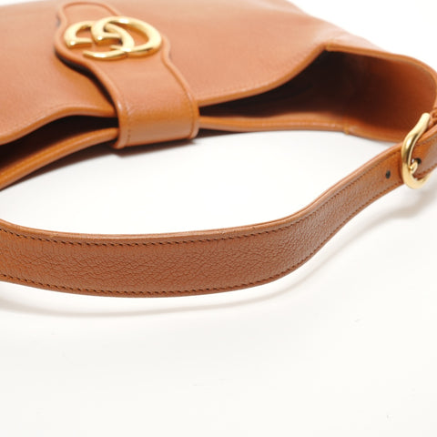 GUCCI 726274 Double G One Belt Aphrodite Medium Shoulder Bag Brown WS27799