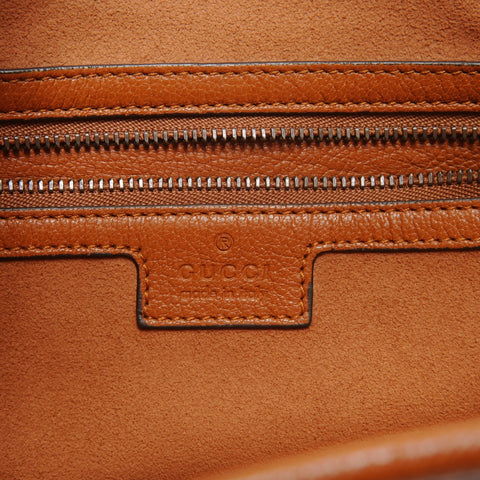 GUCCI 726274 Double G One Belt Aphrodite Medium Shoulder Bag Brown WS27799