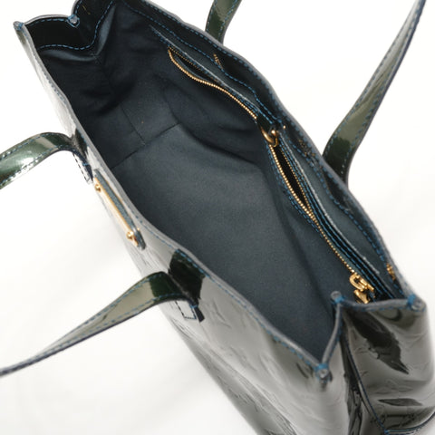LOUIS VUITTON Monogram Vernis Wilshire PM M93684 Handbag green WS27800