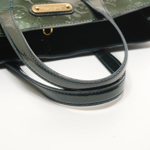 LOUIS VUITTON Monogram Vernis Wilshire PM M93684 Handbag green WS27800