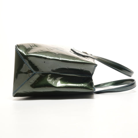 LOUIS VUITTON Monogram Vernis Wilshire PM M93684 Handbag green WS27800