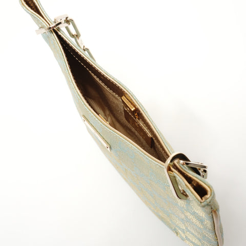 GUCCI GG Canvas Glitter Shoulder Bag blue WS27801