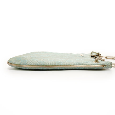 GUCCI GG Canvas Glitter Shoulder Bag blue WS27801