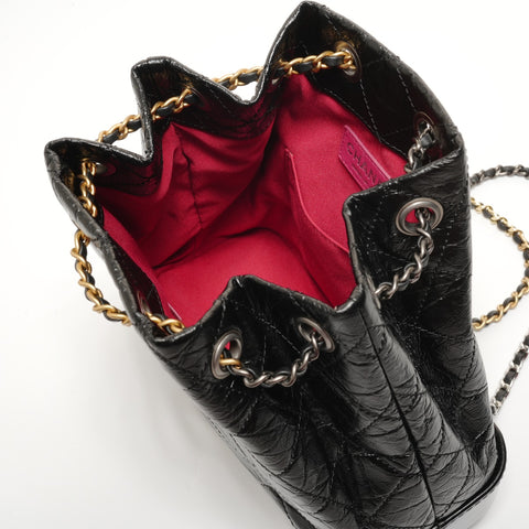 CHANEL Gabrielle de Chain Drawstring Bag Mini, No. 28, 2019 Backpack  Daypack black WS27802