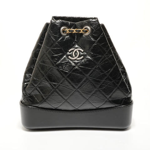 CHANEL Gabrielle de Chain Drawstring Bag Mini, No. 28, 2019 Backpack  Daypack black WS27802