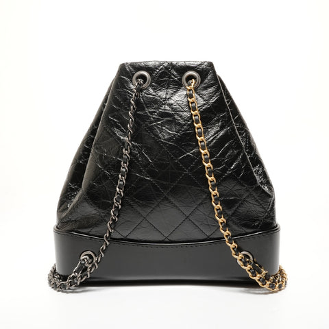 CHANEL Gabrielle de Chain Drawstring Bag Mini, No. 28, 2019 Backpack  Daypack black WS27802