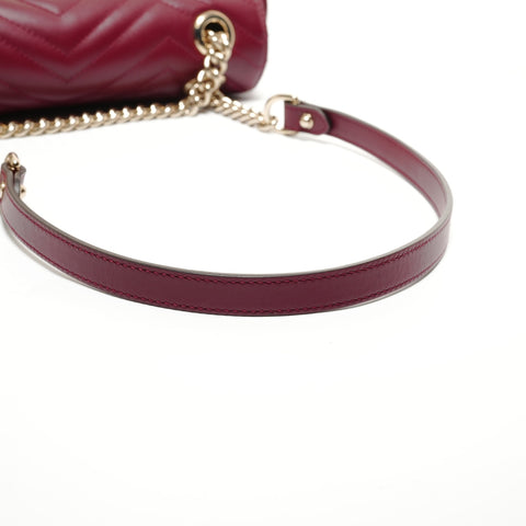 GUCCI GG Marmont Multi-Pocket Chain Shoulder Bag Red WS27803