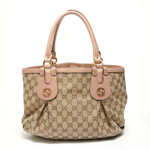GUCCI GG canvas Handbag beige WS27804