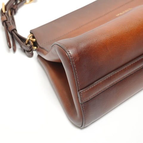 PRADA Enchan Medium Shoulder Bag Brown WS27805