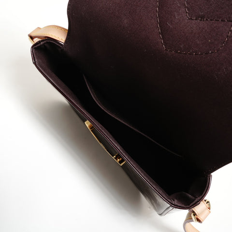 LOUIS VUITTON 2012 Vernis Bellflower PM Monogram Shoulder Bag Red WS27806