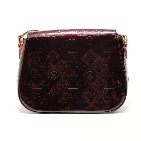 LOUIS VUITTON 2012 Vernis Bellflower PM Monogram Shoulder Bag Red WS27806