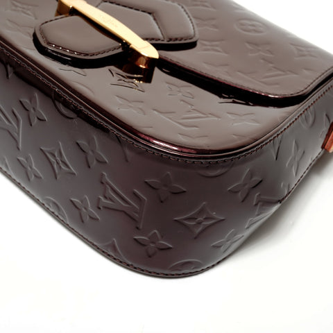 LOUIS VUITTON 2012 Vernis Bellflower PM Monogram Shoulder Bag Red WS27806