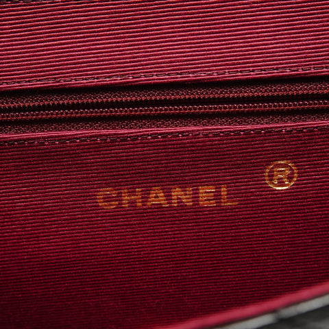 CHANEL Series 0 Matelassé Shoulder Bag black WS27807