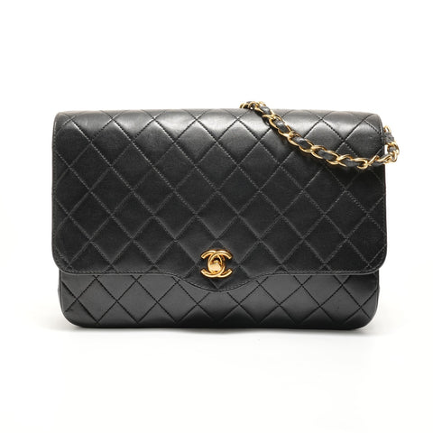 CHANEL Series 0 Matelassé Shoulder Bag black WS27807