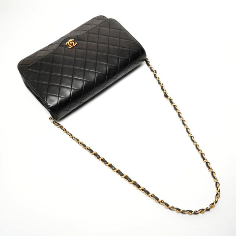 CHANEL Series 0 Matelassé Shoulder Bag black WS27807